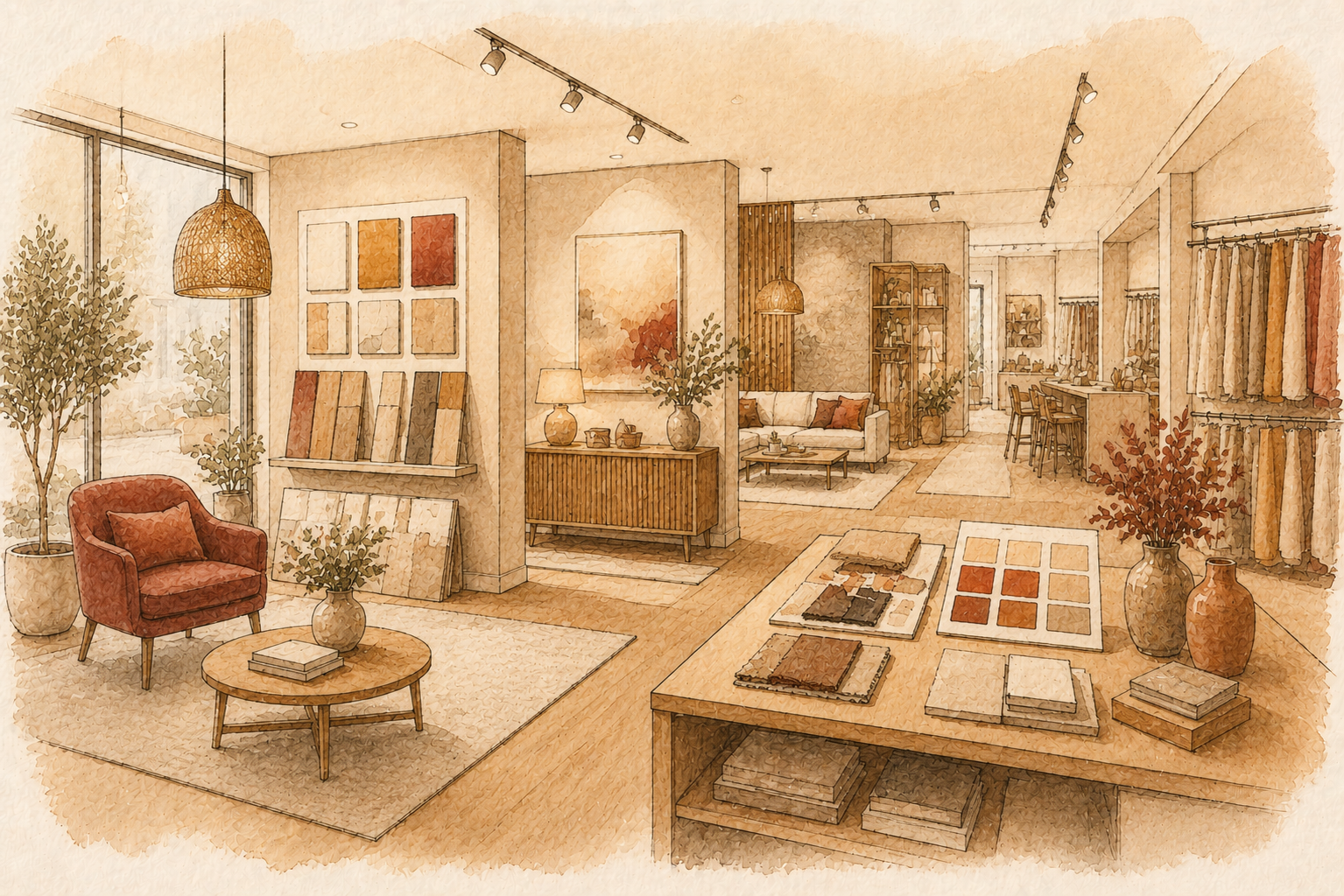 Showroom aménagé par Noktalia